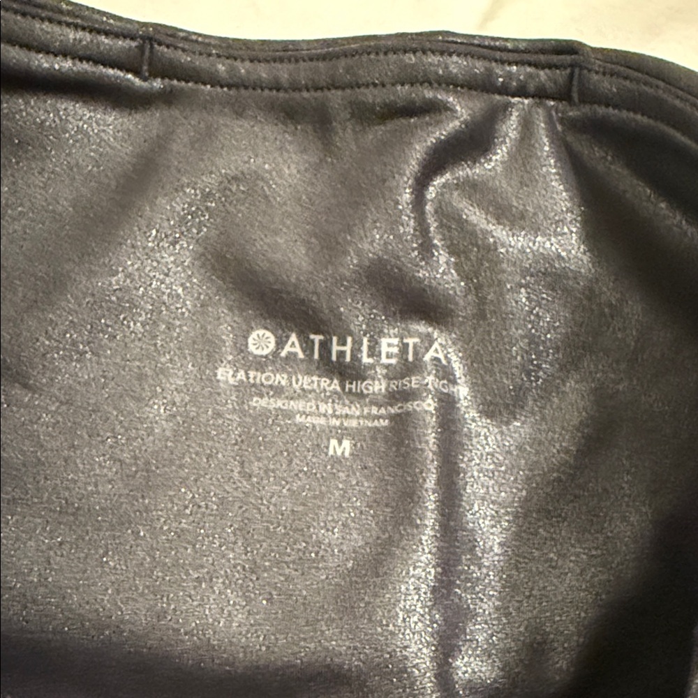 Athleta Sparkle Glitter Black Leggings - Picture 5 of 6